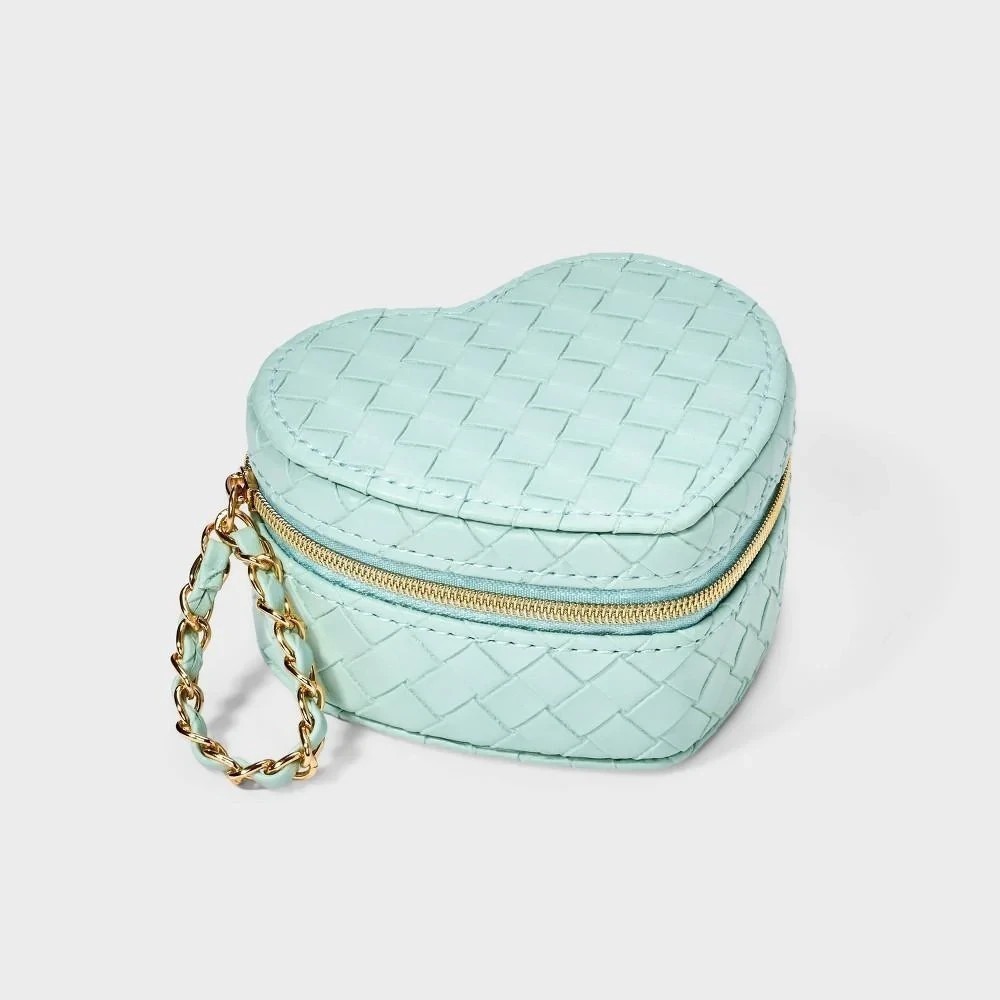 Heart Woven Travel Jewelry Organizer